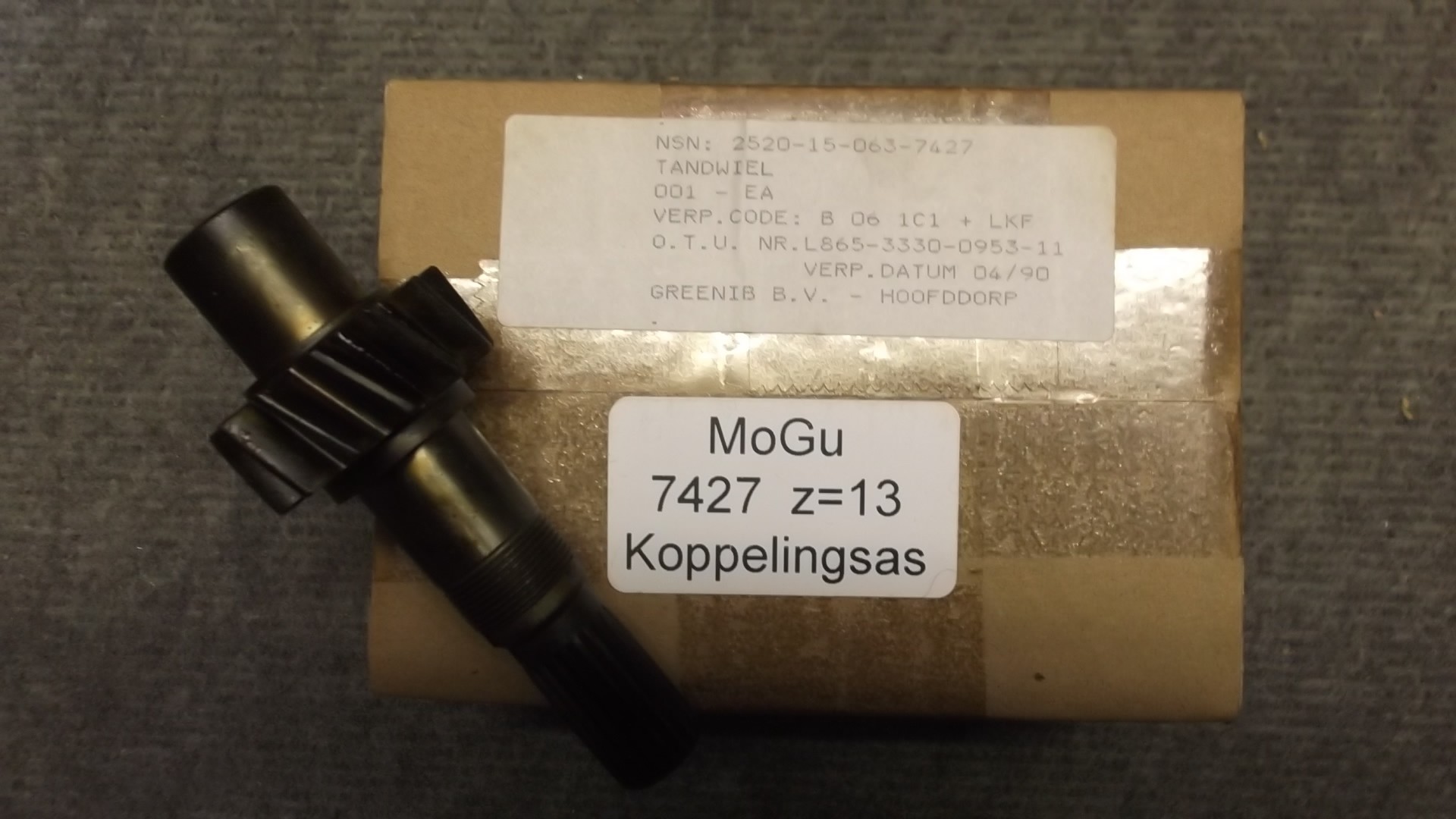 Koppelingsas  Z=13