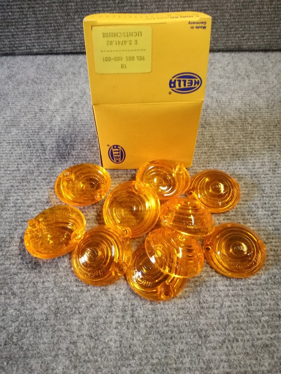 Hella-Lichtscheibe Gelb 10 Stück